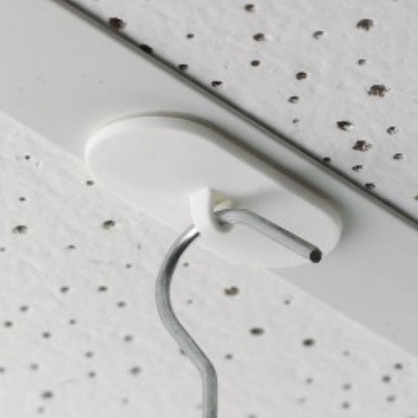 Zelfklevend Plafondhaakje - Ovaal - Wit - 20 x 40mm