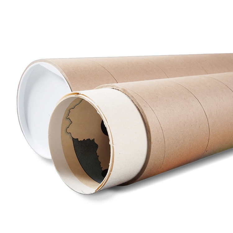 Kartonnen verzendkoker - 27 mm x lengte 220/240 mm. bruin