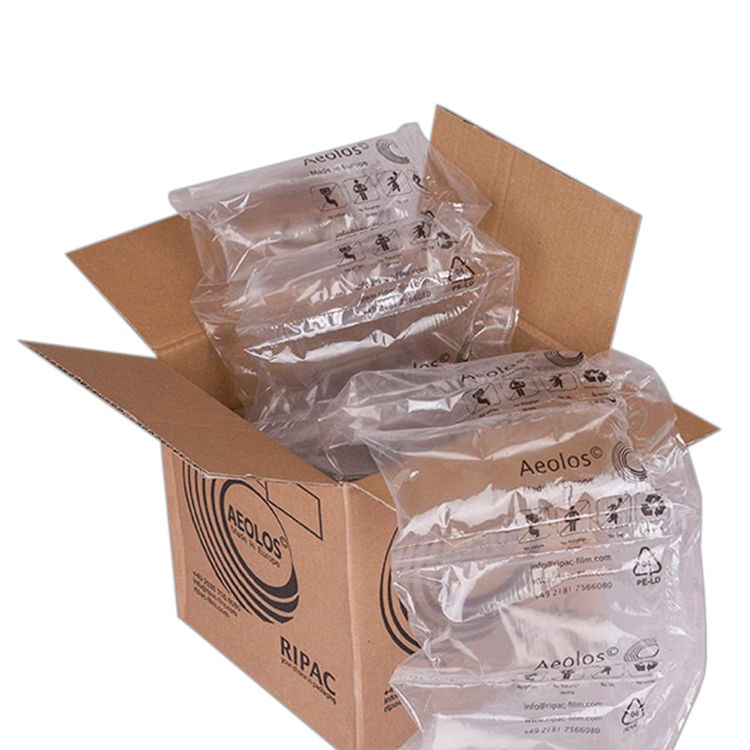 Luchtkussenfolie 200 x 100 mm - 20 micron - 500 meter per rol - Blue Ocean - 100 % recycled