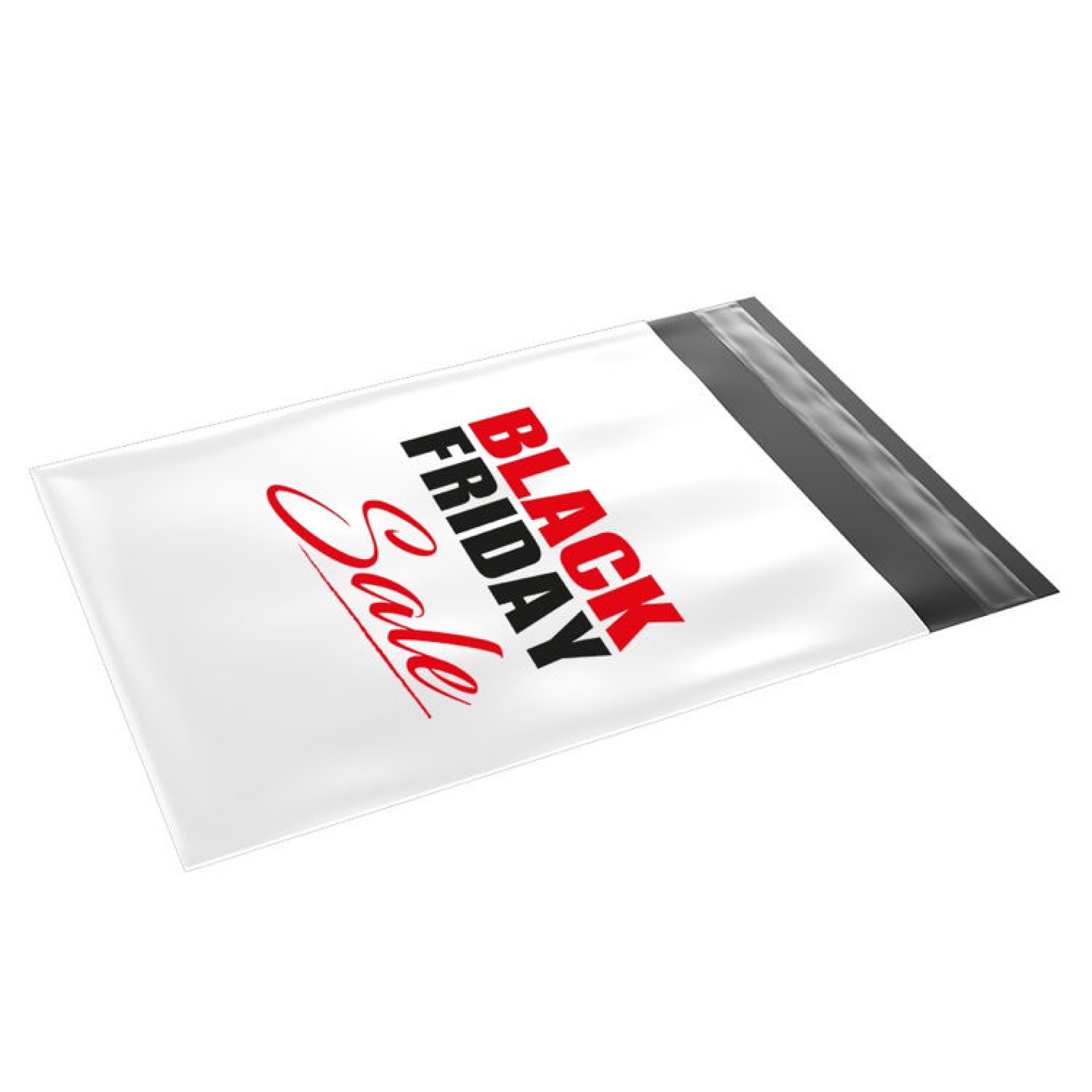 Coex verzendzak gerecycled plastic - 175x255 mm + klep 50 mm