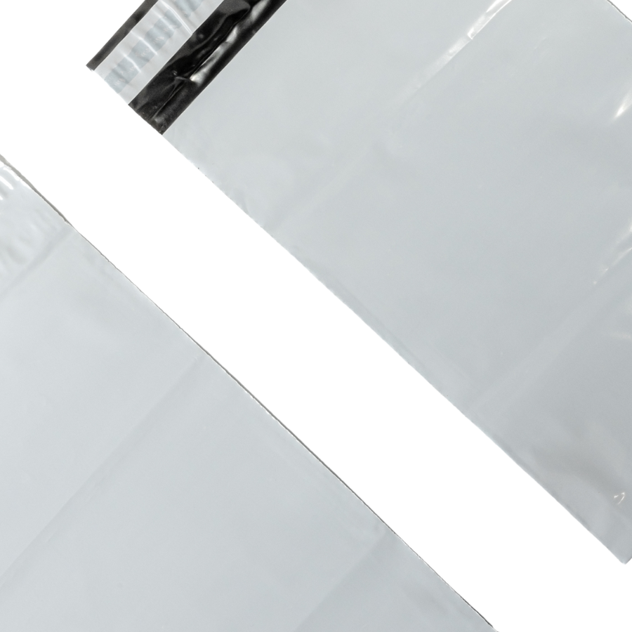 Coex verzendzak gerecycled plastic - 240x325 mm + klep 50 mm