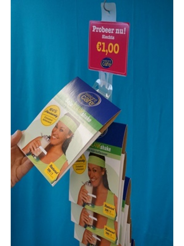 Clipstrip - 630mm lengte - 12 Clips met kopkaart 100 x 085mm  Clipstrip - 630mm lengte - 12 Clips met kopkaart 100 x 085mm