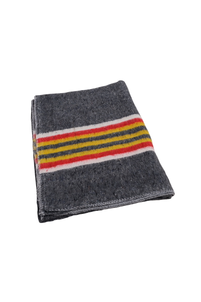 Geweven verhuisdeken 150x200cm rood-geel-witte strepen