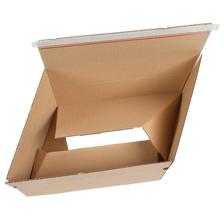 Golkartonnen autolockdoos - Nr 10 - 160 x 130 x 70 mm - bruin