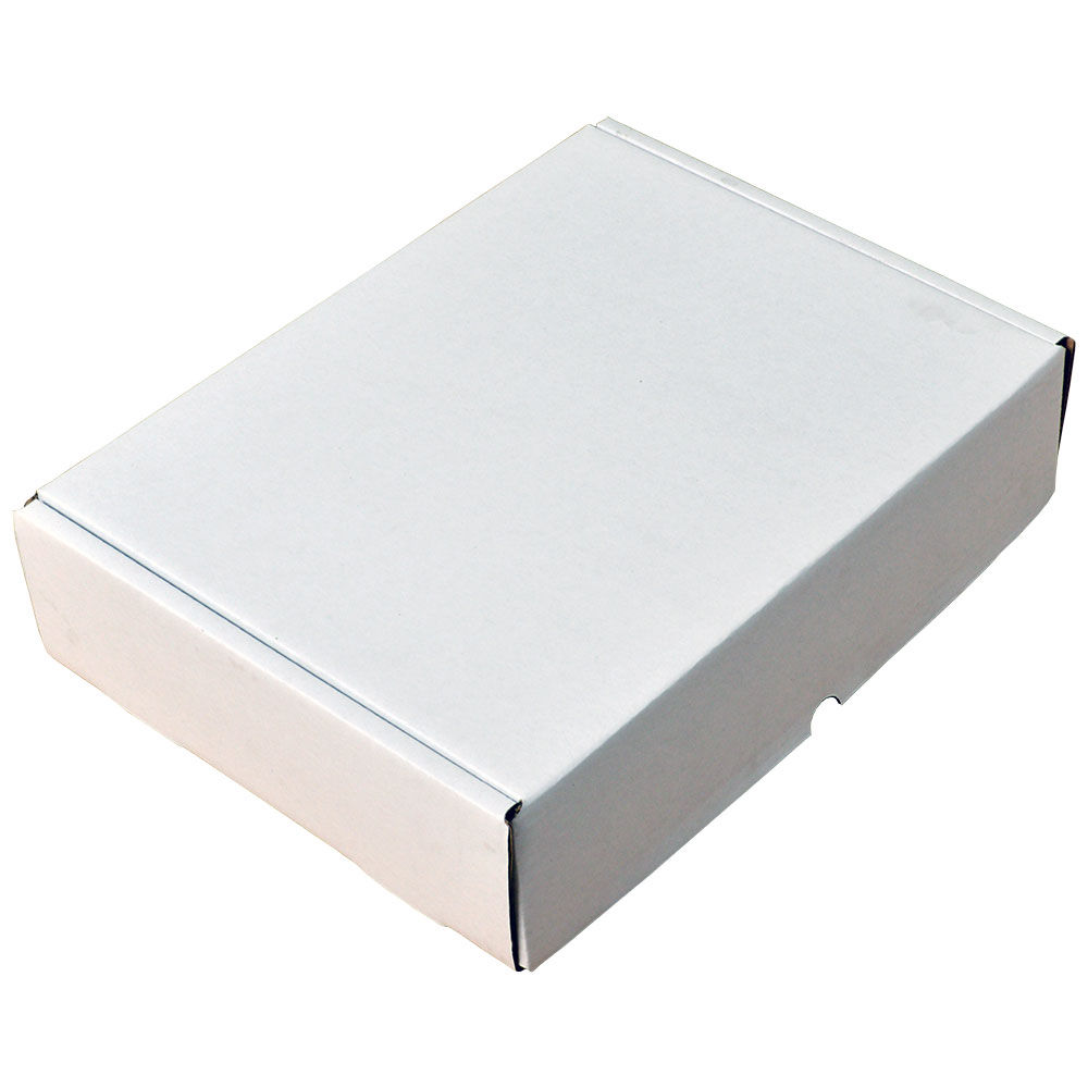 Postdoos - nr.01 - 140 x 120 x 060 mm - wit/bruin