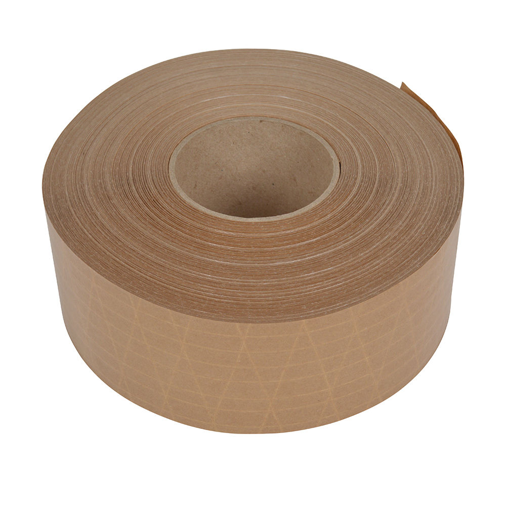 Ecopack zelfklevend papiertape - 75 mm x 50 meter - Bruin Ecopack zelfklevend papiertape - 75 mm x 50 meter - Bruin