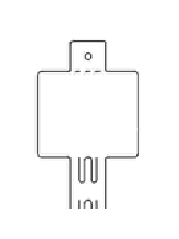 Clipstrip - 630mm lengte - 12 Clips met kopkaart 100 x 085mm  Clipstrip - 630mm lengte - 12 Clips met kopkaart 100 x 085mm