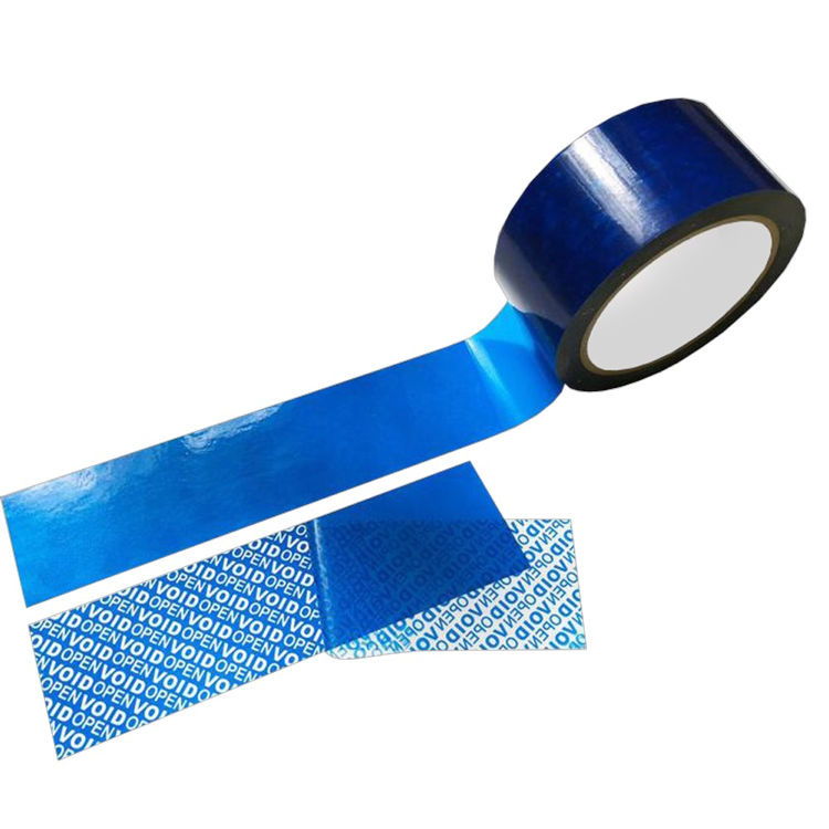 Security tape - 48 mm x 50 meter - Blauw