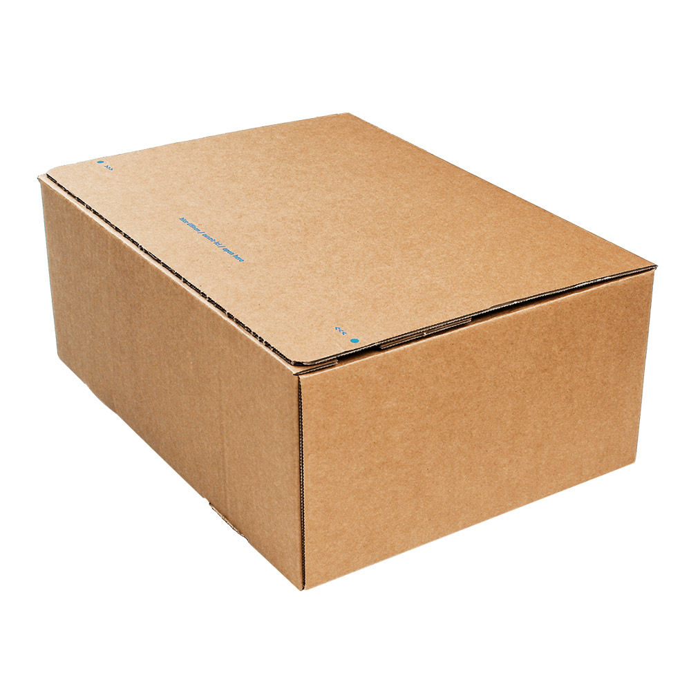 Golkartonnen autolockdoos - Nr 10 - 160 x 130 x 70 mm - bruin