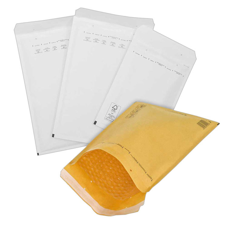 Luchtkussenenveloppen A01 -  100 x 165 mm - wit - A01/A11 - FSC MixCredit