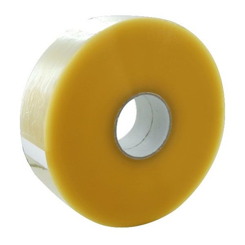 PP Solvent machinetape - 75 mm x 990 meter - 28 my - transparant