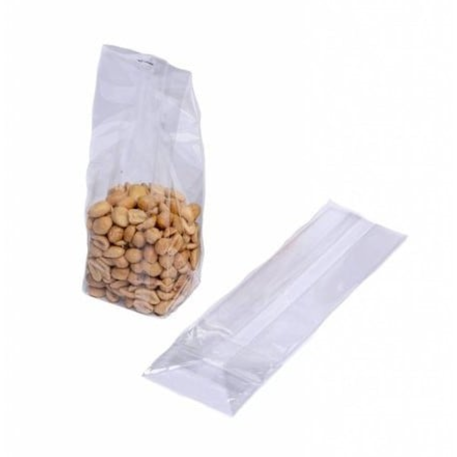 OPP blokbodemzakjes gesealed - 60 + 40 x 150mm - 40µ