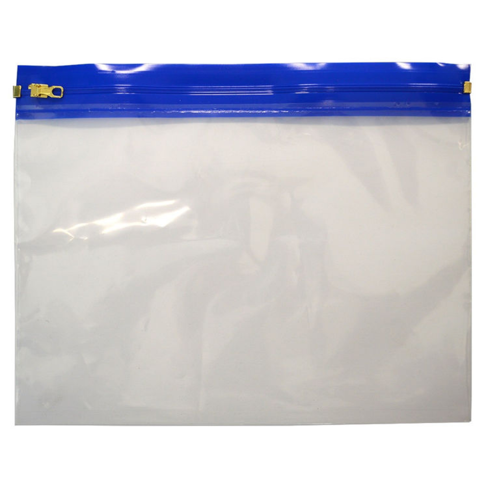 Ritszak - 350 x 450mm - 70my Transparant - Witte ritssluiting