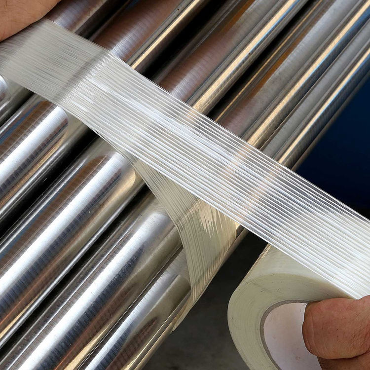 Filament tape, lengte versterkt, 50 mm x 50 meter - Transparant