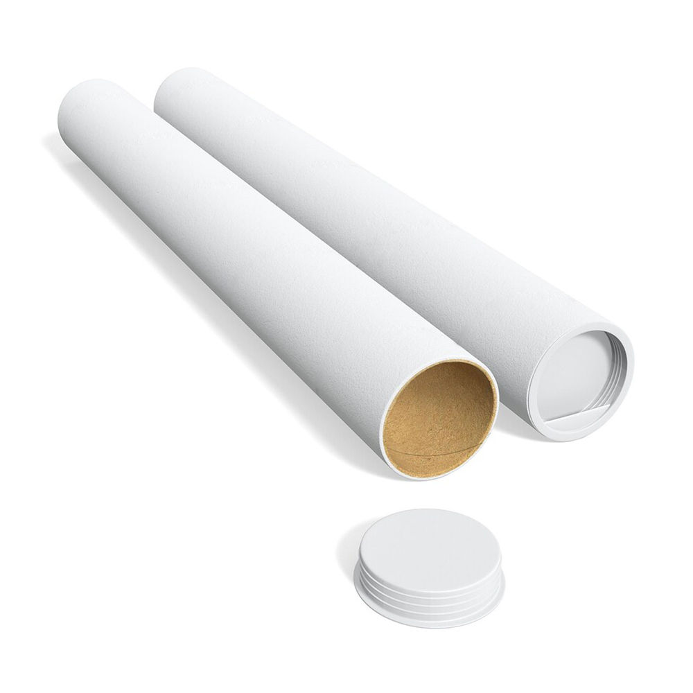 Kartonnen verzendkoker 50 mm x lengte 450/470 mm. bruin