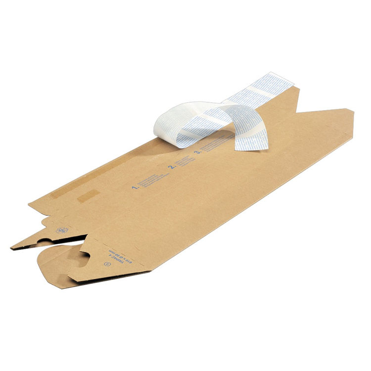 Kartonnen verzendkoker Nr 1 - 310 x 60 mm diameter B-golf 3 mm - bruin