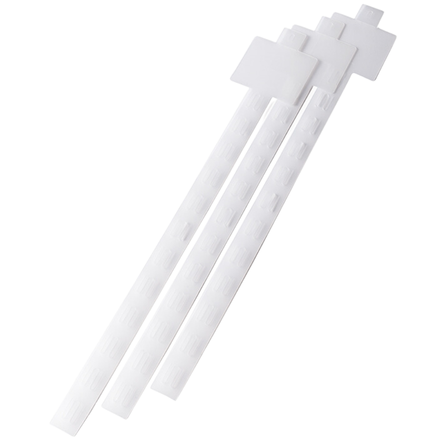 Clipstrip - 630mm lengte - 12 Clips met kopkaart 100 x 085mm 