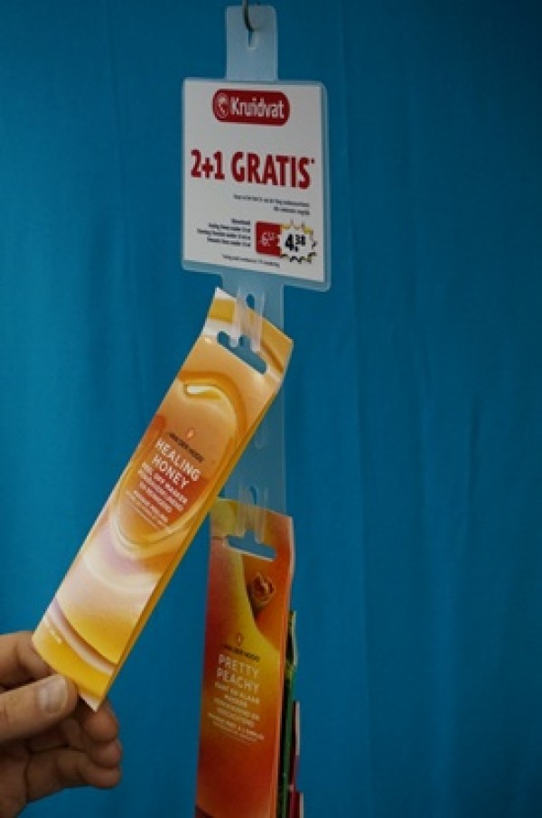 Clipstrip - 972mm lengte - 20 Clips met kopkaart 100 x 85mm